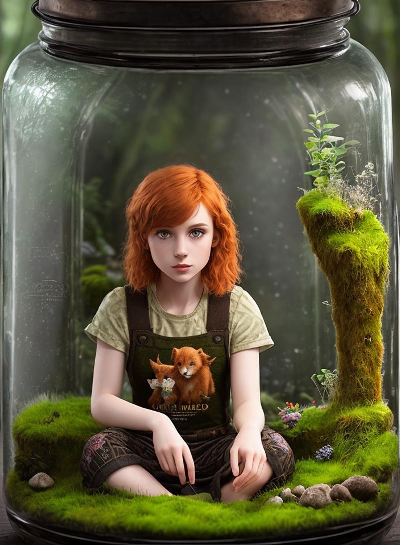 00459-3961866292-a full body photo of a small 1female 19 yo with ginger short hair, detailed nice face, sitting on moss ((inside)) a llarge glass.png